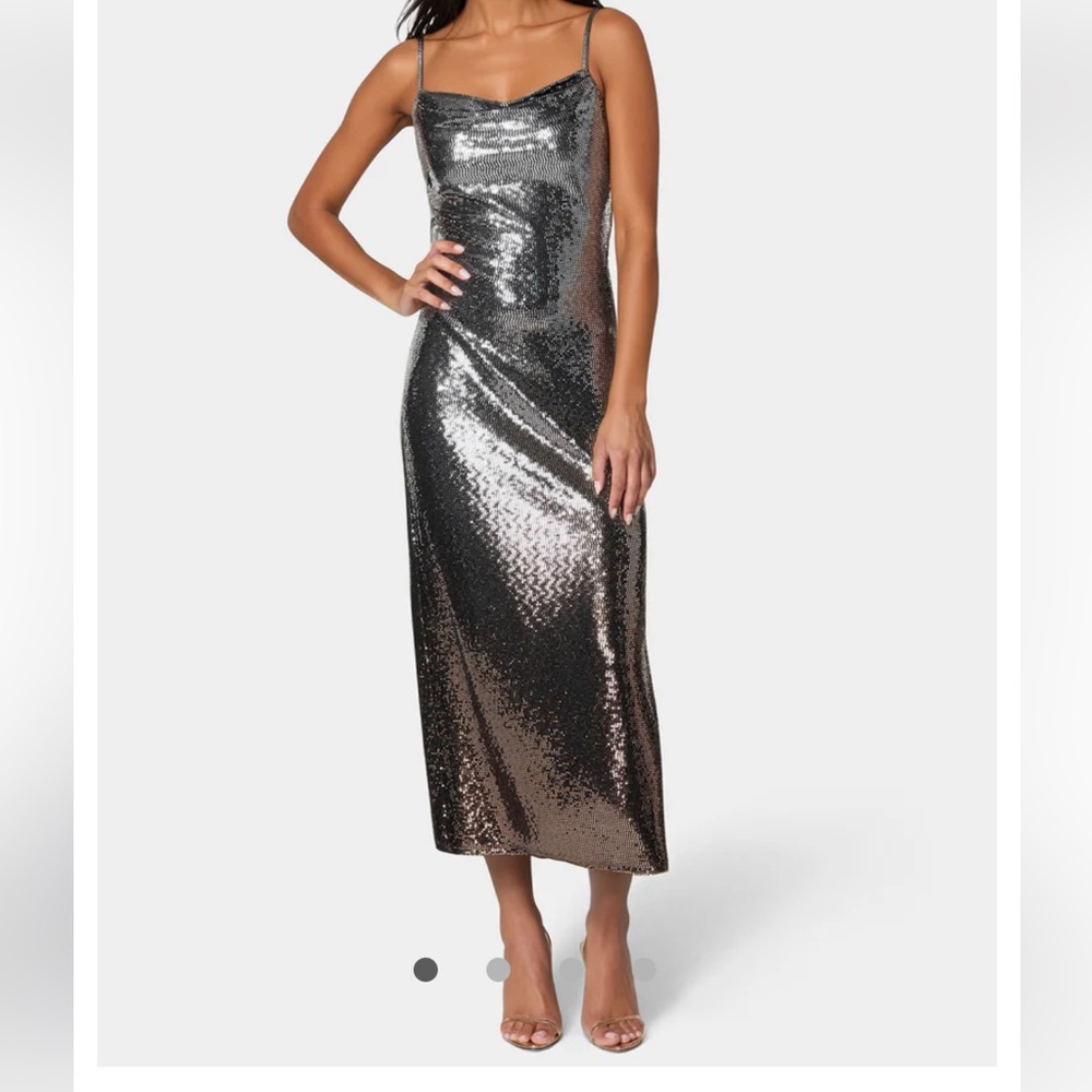 Bebe Ombre Sequin Dress